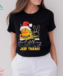 Santa Duck Ain’t Nothin But A Jeep Thang Christmas Shirt