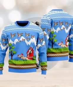 Santa Duck Hunting Christmas Ugly Christmas Sweater Funny Gift For Men And Women Family Holidays