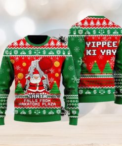 Santa Falls From Nakatomi Plaza Ugly Sweater Christmas