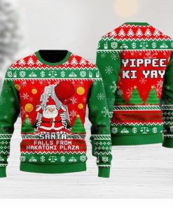 Santa Falls From Nakatomi Plaza Ugly Sweater Christmas