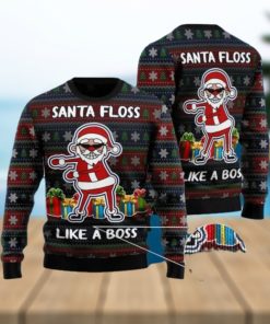 Santa Floss Like A Boss Ugly Christmas Sweater