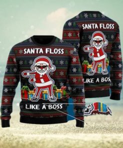 Santa Floss Like A Boss Ugly Christmas Sweater