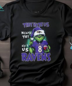 Santa Grich They Hate Us Because They Ain't Us Ravens 83 Ravens Shirt