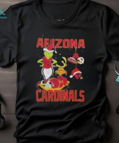 Santa Grinch And Dog Arizona Cardinals Christmas Shirt