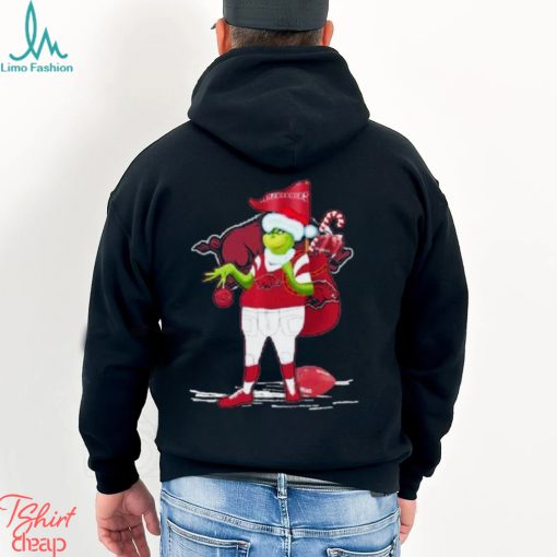 Santa Grinch Arkansas Razorbacks Gift Christmas Shirt