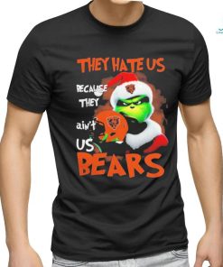 Santa Grinch Christmas They Hate Us Because Ain’t Us Chicago Bears T shirt