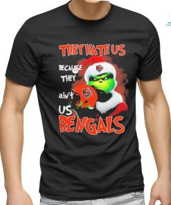 Santa Grinch Christmas They Hate Us Because Ain’t Us Cincinnati Bengals T shirt