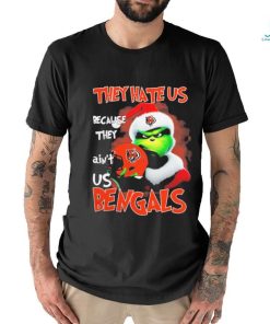 Santa Grinch Christmas They Hate Us Because Ain’t Us Cincinnati Bengals T shirt