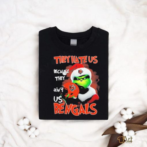 Santa Grinch Christmas They Hate Us Because Ain’t Us Cincinnati Bengals T shirt