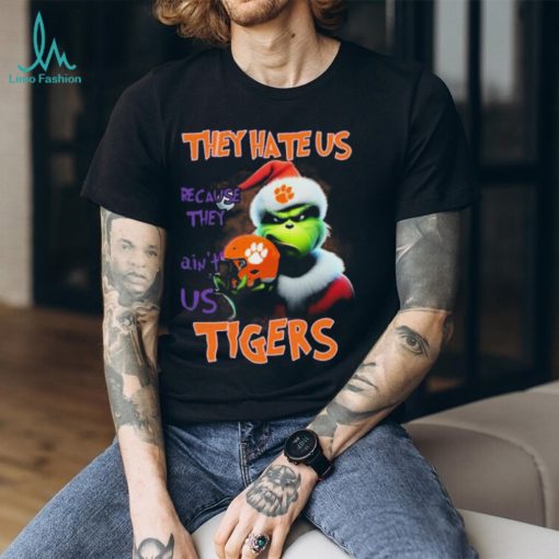 Santa Grinch Christmas They Hate Us Because Ain’t Us Clemson Tigers Shirt