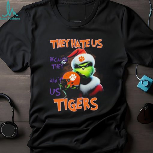 Santa Grinch Christmas They Hate Us Because Ain’t Us Clemson Tigers Shirt