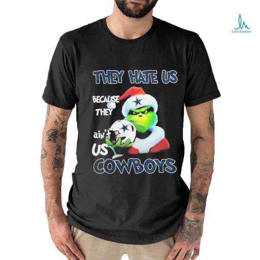 Santa Grinch Christmas They Hate Us Because Ain’t Us Dallas Cowboys T shirt