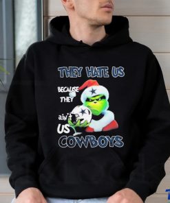 Santa Grinch Christmas They Hate Us Because Ain’t Us Dallas Cowboys T shirt