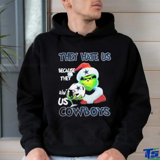 Santa Grinch Christmas They Hate Us Because Ain’t Us Dallas Cowboys T shirt