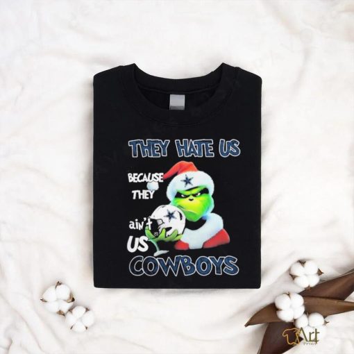 Santa Grinch Christmas They Hate Us Because Ain’t Us Dallas Cowboys T shirt