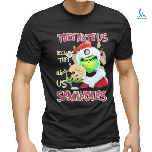 Santa Grinch Christmas They Hate Us Because Ain’t Us Florida State Seminoles T shirt