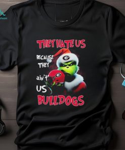 Santa Grinch Christmas They Hate Us Because Ain’t Us Georgia Bulldogs Shirt