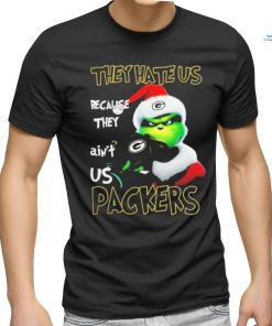 Santa Grinch Christmas They Hate Us Because Ain’t Us Green Bay Packers T shirt