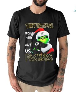 Santa Grinch Christmas They Hate Us Because Ain’t Us Green Bay Packers T shirt