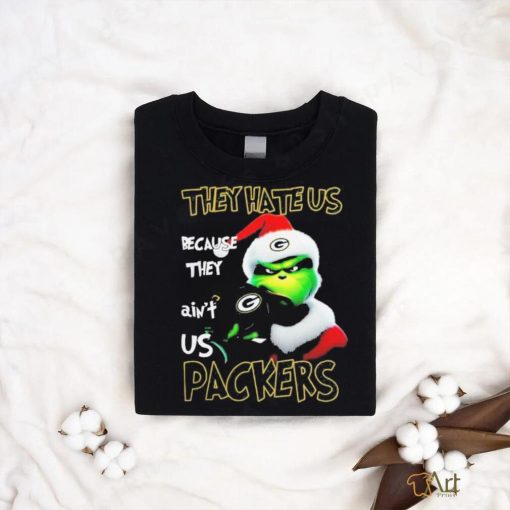 Santa Grinch Christmas They Hate Us Because Ain’t Us Green Bay Packers T shirt