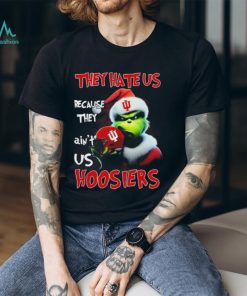 Santa Grinch Christmas They Hate Us Because Ain’t Us Indiana Hoosiers Shirt