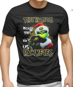 Santa Grinch Christmas They Hate Us Because Ain’t Us Iowa Hawkeyes Shirt