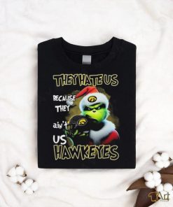 Santa Grinch Christmas They Hate Us Because Ain’t Us Iowa Hawkeyes Shirt