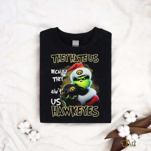 Santa Grinch Christmas They Hate Us Because Ain’t Us Iowa Hawkeyes Shirt