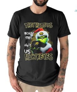 Santa Grinch Christmas They Hate Us Because Ain’t Us Iowa Hawkeyes Shirt