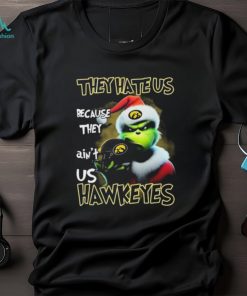 Santa Grinch Christmas They Hate Us Because Ain’t Us Iowa Hawkeyes Shirt