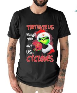 Santa Grinch Christmas They Hate Us Because Ain’t Us Iowa State Cyclones T shirt