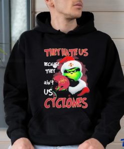 Santa Grinch Christmas They Hate Us Because Ain’t Us Iowa State Cyclones T shirt