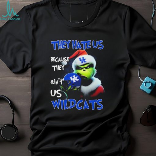 Santa Grinch Christmas They Hate Us Because Ain’t Us Kentucky Wildcats Shirt