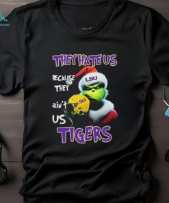 Santa Grinch Christmas They Hate Us Because Ain’t Us LSU Tigers Shirt