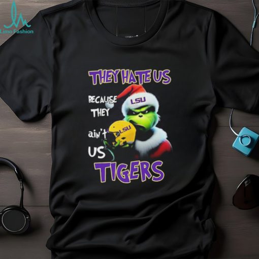 Santa Grinch Christmas They Hate Us Because Ain’t Us LSU Tigers Shirt