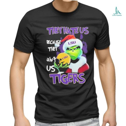 Santa Grinch Christmas They Hate Us Because Ain’t Us Lsu Tigers T shirt