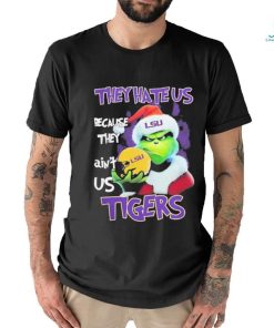 Santa Grinch Christmas They Hate Us Because Ain’t Us Lsu Tigers T shirt