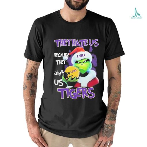 Santa Grinch Christmas They Hate Us Because Ain’t Us Lsu Tigers T shirt