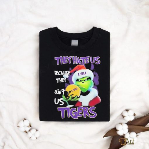 Santa Grinch Christmas They Hate Us Because Ain’t Us Lsu Tigers T shirt