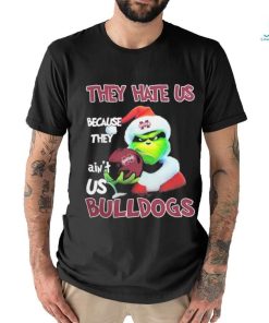 Santa Grinch Christmas They Hate Us Because Ain’t Us Mississippi State Bulldogs T shirt