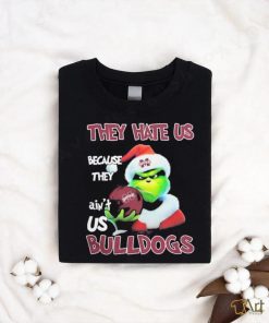 Santa Grinch Christmas They Hate Us Because Ain’t Us Mississippi State Bulldogs T shirt