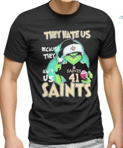 Santa Grinch Christmas They Hate Us Because Ain’t Us New Orleans Saints T shirt