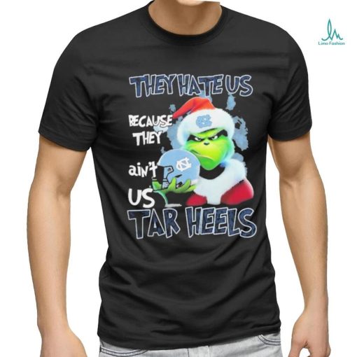 Santa Grinch Christmas They Hate Us Because Ain’t Us North Carolina Tar Heels T shirt