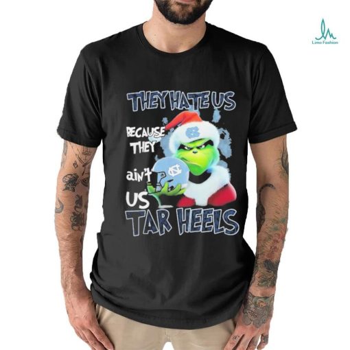 Santa Grinch Christmas They Hate Us Because Ain’t Us North Carolina Tar Heels T shirt