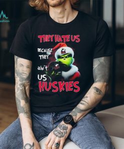 Santa Grinch Christmas They Hate Us Because Ain’t Us Northern Illinois Huskies Shirt