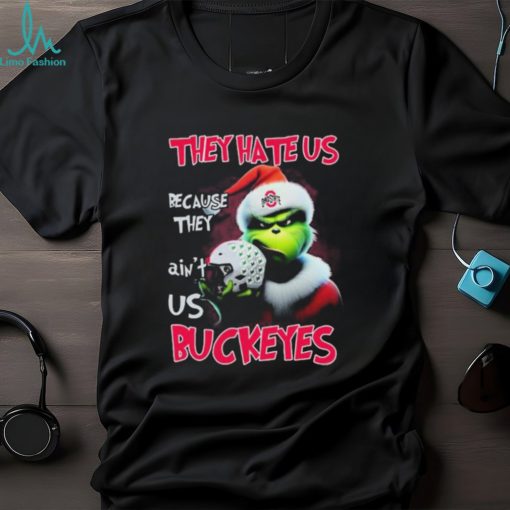 Santa Grinch Christmas They Hate Us Because Ain’t Us Ohio State Buckeyes Shirt