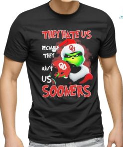 Santa Grinch Christmas They Hate Us Because Ain’t Us Oklahoma Sooners T shirt