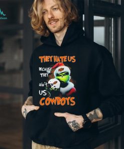 Santa Grinch Christmas They Hate Us Because Ain’t Us Oklahoma State Cowboys Shirt