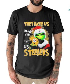 Santa Grinch Christmas They Hate Us Because Ain’t Us Pittsburgh Steelers T shirt