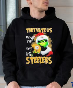 Santa Grinch Christmas They Hate Us Because Ain’t Us Pittsburgh Steelers T shirt